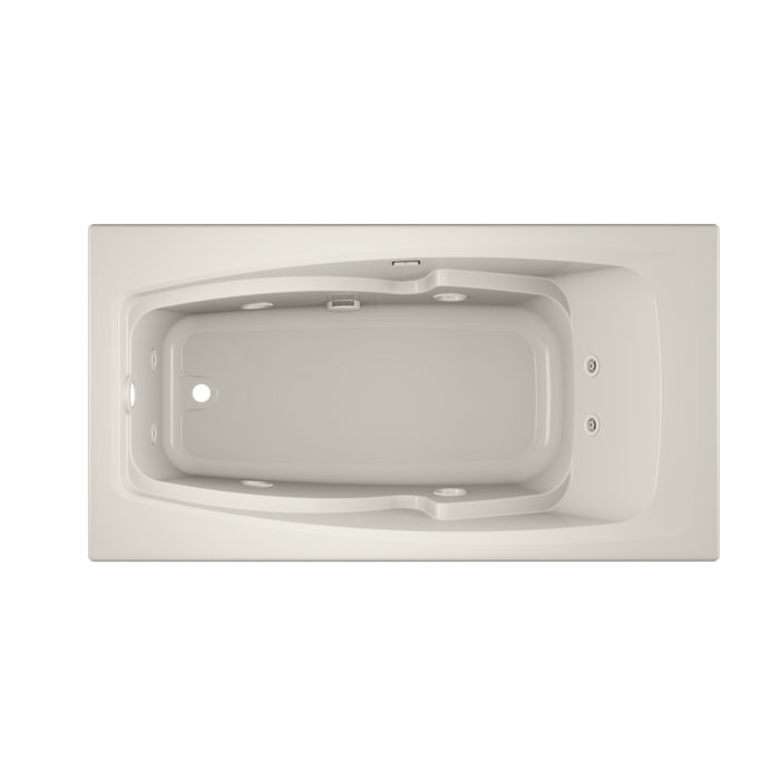 JACUZZI® Cetra® 60'' x 32'' Drop In Whirlpool Acrylic Bathtub Wayfair